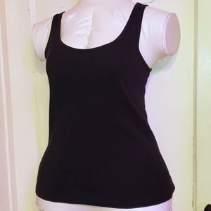 Plus Size Faded Glory black cotton tank 2XL